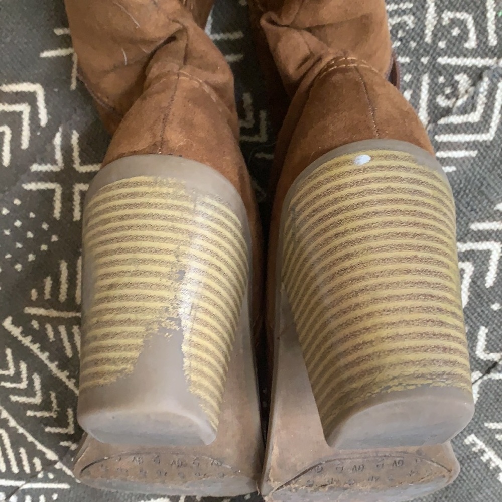 faux suede Over the Knee boots size 8 - Picture 5 of 8
